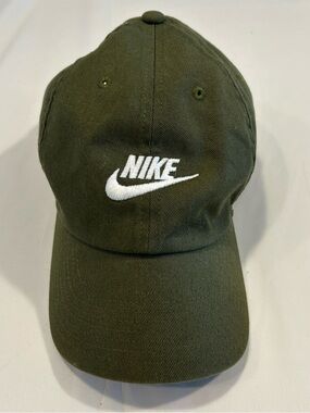 Nike Dark Olive Green Embroidered Swoosh Cap